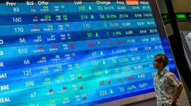 Pengendali WINR menjual 19,25 juta saham untuk meningkatkan free float.(Foto : Ilustrasi IHSG (BAY ISMOYO/AFP)