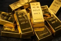 Harga emas dunia kembali melemah pada perdagangan Jumat, 2 Oktober 2026, tertekan penguatan dolar AS dan kenaikan yield Treasury.(Ilustrasi by AI/www.liputan6.com)