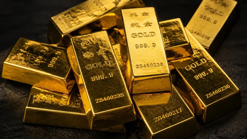 Harga emas dunia kembali melemah pada perdagangan Jumat, 2 Oktober 2026, tertekan penguatan dolar AS dan kenaikan yield Treasury.(Ilustrasi by AI/www.liputan6.com)