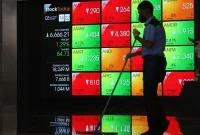 IHSG melemah 3,03 persen, seluruh sektor saham tertekan.(Foto : Liputan6.com/Angga Yuniar)