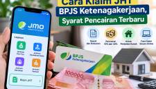 Ilustrasi pencairan saldo JHT BPJS Ketenagakerjaan melalui aplikasi JMO, lengkap dengan syarat dan prosedur klaim online. ( Foto AI)