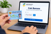 Ilustrasi cara cek desil bansos online menggunakan NIK KTP. ( Foto inbrita)