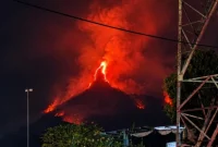 Kebakaran hutan melanda kawasan Gunung Arjuno-Welirang, Pasuruan.