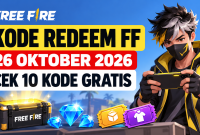 Ilustrasi kode redeem Free Fire 26 Oktober 2026 yang menampilkan karakter gamer dan hadiah dalam game. ( Foto AI INBRITA)
