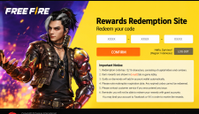 Ilustrasi laman klaim kode redeem Free Fire Garena. ( AI INBRITA)