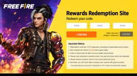 Ilustrasi laman klaim kode redeem Free Fire Garena. ( AI INBRITA)