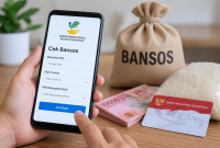 Cara cek status penerima bansos Oktober 2026 melalui HP.( Foto inbrita)
