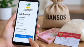 Cara cek status penerima bansos Oktober 2026 melalui HP.( Foto inbrita)