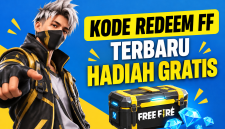 Ilustrasi kode redeem Free Fire terbaru dengan hadiah gratis, bundle eksklusif, weapon loot crate, dan diamond untuk pemain FF.