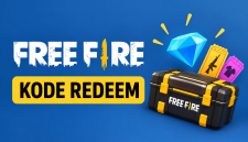 Ilustrasi kode redeem Free Fire gratis dengan hadiah diamond, skin senjata, dan item menarik untuk pemain FF.( Foto AI INBRTA)