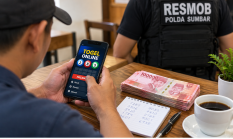 Resmob Polda Sumbar Ungkap Bandar Togel Online di Padang
