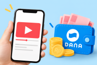 Ilustrasi aplikasi penghasil saldo DANA dari menonton video.