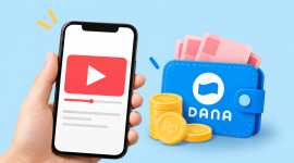 Ilustrasi aplikasi penghasil saldo DANA dari menonton video.