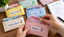 Ilustrasi metode cash stuffing untuk mengatur dan membatasi pengeluaran berdasarkan kebutuhan. ( Foto inbrita)
