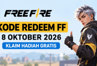 Ilustrasi kode redeem Free Fire 8 Oktober 2026 dengan hadiah gratis untuk para Survivors.