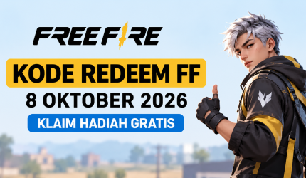 Kode redeem Free Fire 8 Oktober 2026 untuk klaim hadiah gratis.
