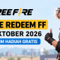 Ilustrasi kode redeem Free Fire 8 Oktober 2026 dengan hadiah gratis untuk para Survivors.