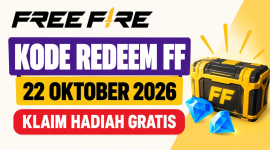 Ilustrasi kode redeem FF 22 Oktober 2026 untuk pemain Free Fire yang ingin mencoba klaim hadiah gratis melalui situs resmi Garena.(AI INBRITA)