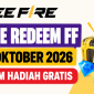 Ilustrasi kode redeem FF 22 Oktober 2026 untuk pemain Free Fire yang ingin mencoba klaim hadiah gratis melalui situs resmi Garena.(AI INBRITA)