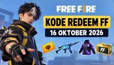 Ilustrasi kode redeem FF 16 Oktober 2026 dan hadiah gratis.
