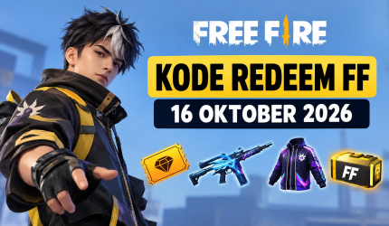Kode redeem FF 16 Oktober 2026 dengan hadiah gratis.