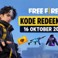 Ilustrasi kode redeem FF 16 Oktober 2026 dan hadiah gratis.
