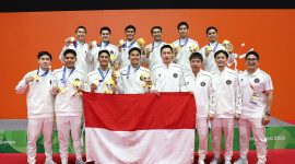 Kontingen Indonesia meraih lima medali emas pada Asian Games 2026 Aichi-Nagoya, Jepang.(Foto : NOC Indonesia)