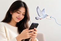 Ilustrasi tren pesan lambat di kalangan Gen Z. ( Foto AI)