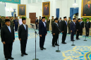 Pelantikan pejabat dalam reshuffle kabinet, Istana Negara, Jakarta, 15 Oktober 2026.(YouTube Sekretariat Presiden)