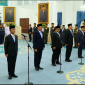 Pelantikan pejabat dalam reshuffle kabinet, Istana Negara, Jakarta, 15 Oktober 2026.(YouTube Sekretariat Presiden)