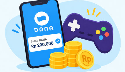 Game penghasil uang dengan saldo DANA dan koin emas.