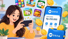 Ilustrasi game penghasil uang dan saldo DANA. ( Foto inbrita)
