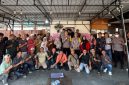 Kapolres Kerinci AKBP Hernawan Rizky Yudhantoro bersilaturahmi dengan insan pers di Marka Coffee.