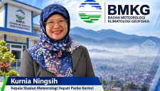 Kurnia Ningsih, Kepala BMKG Depati Parbo Kerinci, mengimbau warga waspada asap dan cuaca ekstrem.