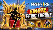 Ilustrasi Emote FFWC Throne Free Fire yang dikabarkan hadir di Toko Prime November 2026.