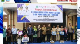 Wako Alfin membuka Rakor Penanggulangan Kemiskinan dan Stunting 2026.