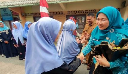 Sri Kartini Alfin meninjau Lomba Ketapang Mas HATINYA PKK 2026 Sungai Penuh.