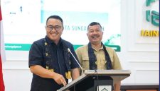 Wako Alfin dan Bupati Monadi menghadiri pembukaan LK II HMI Nasional, Jumat (9/10/2026).