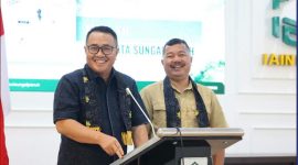 Wako Alfin dan Bupati Monadi menghadiri pembukaan LK II HMI Nasional, Jumat (9/10/2026).