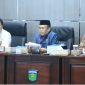 Ketua DPRD Hutri Randa memimpin rapat Bamus DPRD Kota Sungai Penuh, Kamis (15/10/2026).