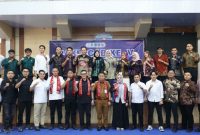 Sekda Alpian membuka Rakercab V BPC HIPMI Kota Sungai Penuh, Senin (12/10/2026).