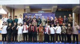 Sekda Alpian membuka Rakercab V BPC HIPMI Kota Sungai Penuh, Senin (12/10/2026).