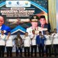 Wali Kota Sungai Penuh, Alfin, S.H., menghadiri penandatanganan MoU program HAM bersama Menteri HAM RI Natalius Pigai di Auditorium Chatib Quzwain, UIN STS Jambi, Rabu (14/10).