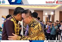Wako Alfin bersilaturahmi dalam acara kenal pamit Kapolda Jambi, Rabu (14/10/2026).