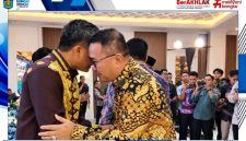 Wako Alfin bersilaturahmi dalam acara kenal pamit Kapolda Jambi, Rabu (14/10/2026).