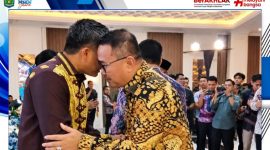 Wako Alfin bersilaturahmi dalam acara kenal pamit Kapolda Jambi, Rabu (14/10/2026).