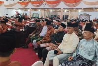 Wawako Sungai Penuh Azhar Hamzah bersama Ketua GOW Mawarti Azhar menghadiri Rapat Paripurna HUT ke-61 Kabupaten Bungo.(foto : Prokopim Kota Sungai Penuh)