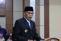 Wakil Wali Kota Sungai Penuh, Azhar Hamzah, melantik kepala sekolah SD dan SMP, Selasa (20/10/2026).