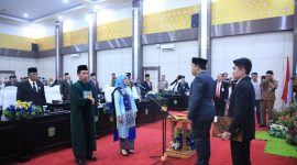 Rapat Paripurna Pengucapan Sumpah/Janji PAW Anggota DPRD Kota Sungai Penuh, Selasa (20/10).
