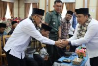 Ketua DPRD Hutri Randa menghadiri pelantikan pengurus DPD PKPS Kota Sungai Penuh periode 2025–2030.